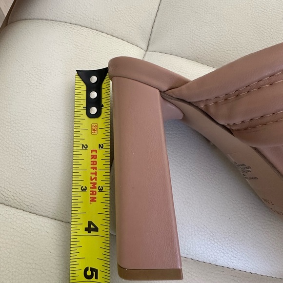Steve Madden Tahani Nude Block Heel Size 7.5 - Picture 10 of 10